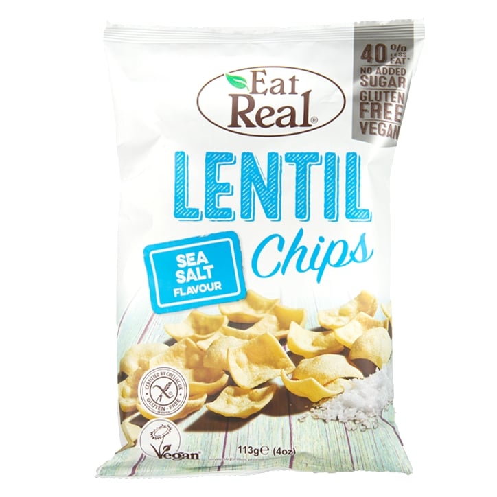 Eat Real Sea Salt Lentil Chips 113g Crisps & Chips Holland&Barrett   