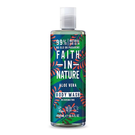 Faith in Nature Aloe Vera Body Wash 400ml Natural Shower Gel & Body Wash Holland&Barrett   