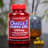 Holland & Barrett Omega 3 Fish Oil 100 Capsules 1200mg Omega 3 Supplements & Fish Oils Holland&Barrett   