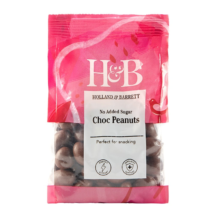 Holland & Barrett No Added Sugar Milk Chocolate Coated Peanuts 125g ...