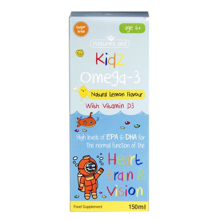 Nature's Aid Kidz Omega 3 Liquid 150ml Children's Health Vitamins Holland&Barrett   