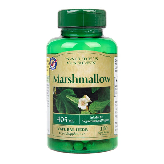 Nature's Garden Marshmallow 100 Capsules 405mg GOODS Holland&Barrett   