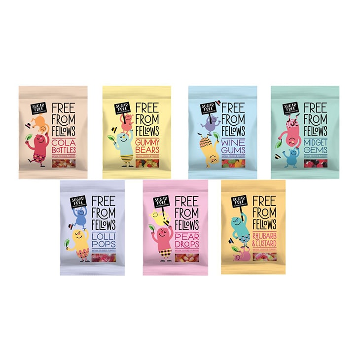 Free From Fellows Mixed Lollipops 60g