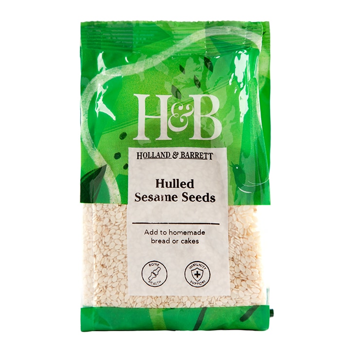 Holland & Barrett Hulled Sesame Seeds 125g Seeds Holland&Barrett   