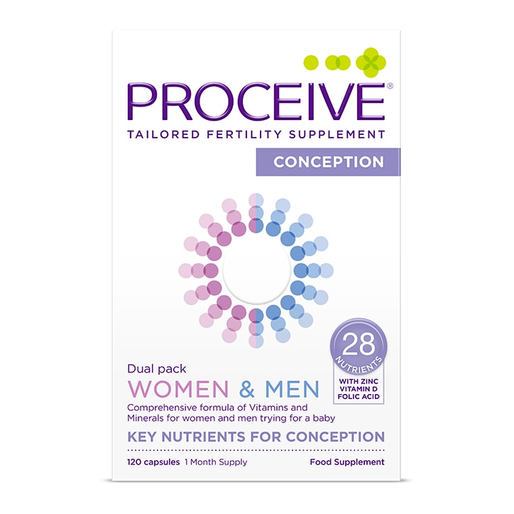 Proceive Women & Men Dual Pack Advanced Fertility Supplement 60 Capsules GOODS Holland&Barrett   