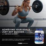 USN Blue Lab Whey Premium Protein Powder Chocolate Caramel 908g Whey Protein Holland&Barrett   