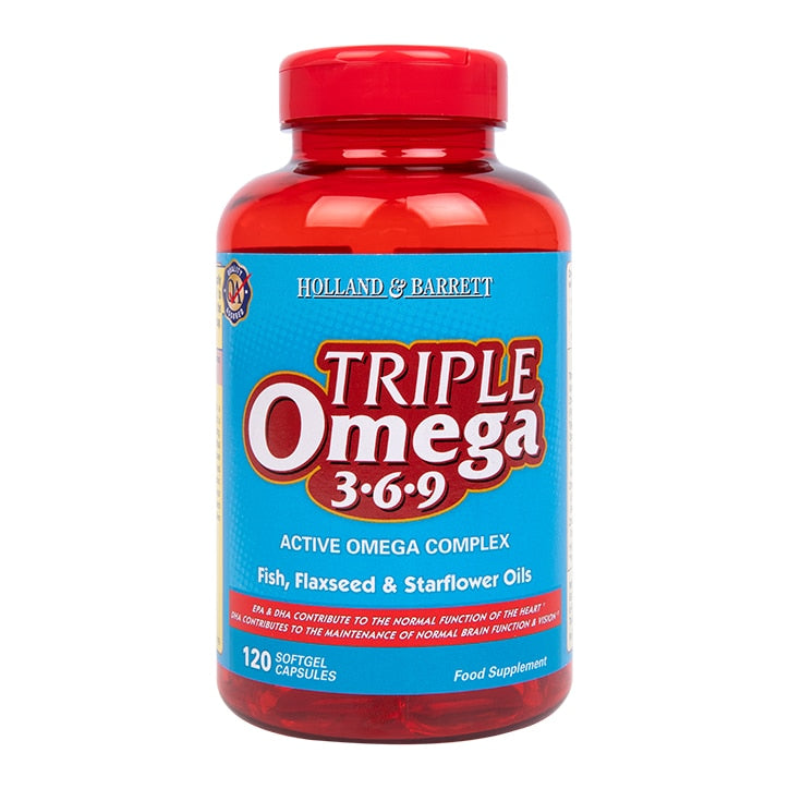 Holland & Barrett Triple Omega 369 120 Capsules 1000mg