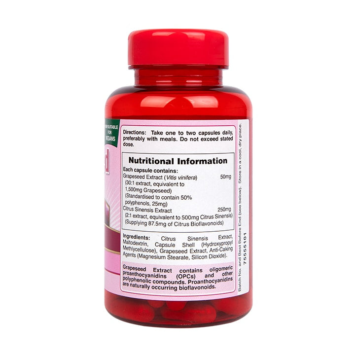 Holland & Barrett Grapeseed Extract 50mg 100 Capsules Grapeseed Extract Capsules Holland&Barrett   