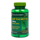 Holland & Barrett Saw Palmetto Capsules 450mg 100 Capsules Saw Palmetto Supplements Holland&Barrett   