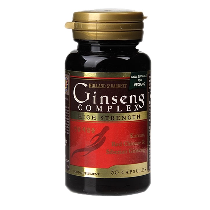 Holland & Barrett High Strength Ginseng Complex 50 Capsules