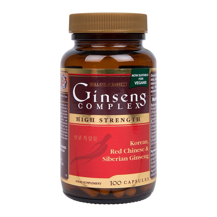 Holland & Barrett High Strength Ginseng Complex 100 Capsules