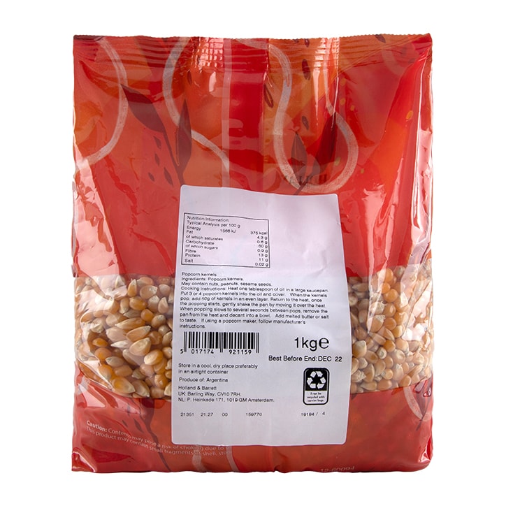 Holland & Barrett Popcorn Kernels 1kg