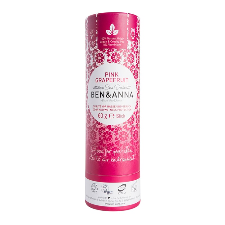 Ben & Anna - Pink Grapefruit Deodorant 60g Natural Deodorant & Antiperspirant Holland&Barrett   