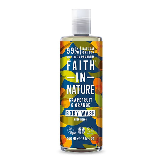 Faith in Nature Grapefruit & Orange Body Wash 400ml Washing & Bathing Holland&Barrett   