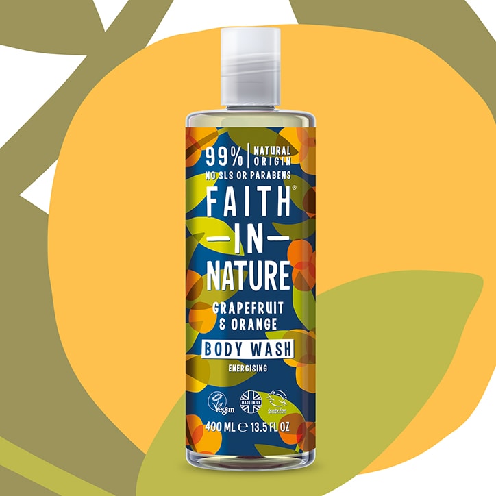 Faith in Nature Grapefruit & Orange Body Wash 400ml Washing & Bathing Holland&Barrett   