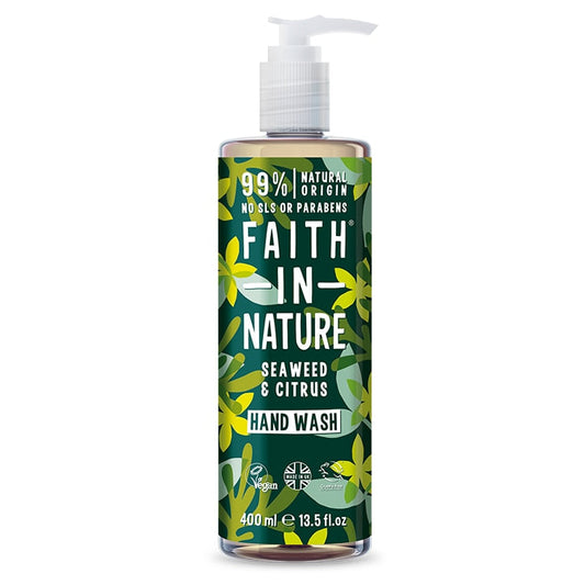 Faith In Nature Seaweed & Citrus Hand Wash 400ml Natural Hand Wash & Soap Holland&Barrett   