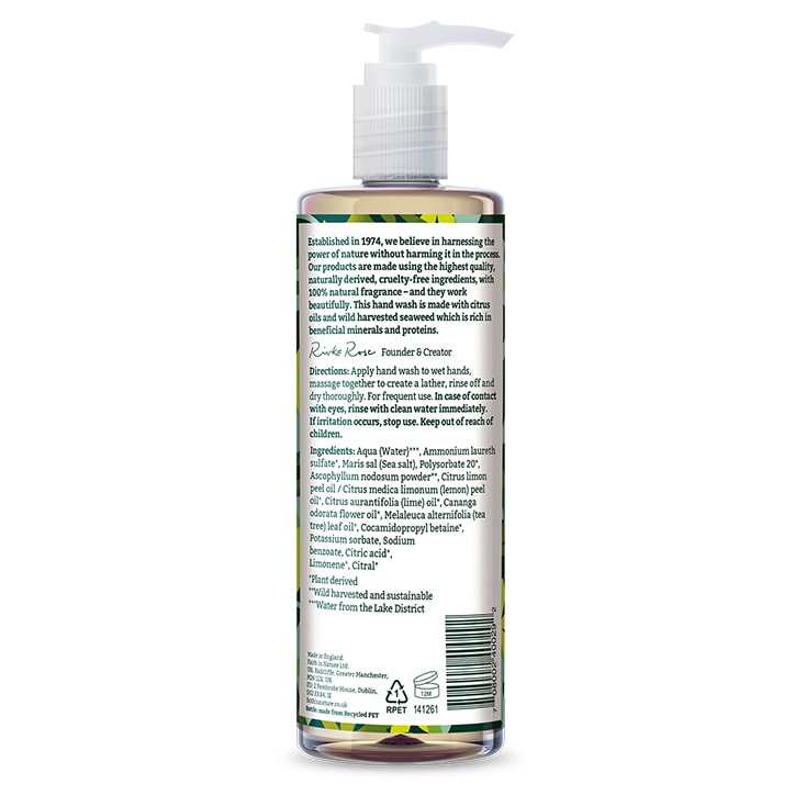 Faith in Nature Aloe Vera & Tea Tree Hand Wash 400ml Natural Hand Wash & Soap Holland&Barrett   