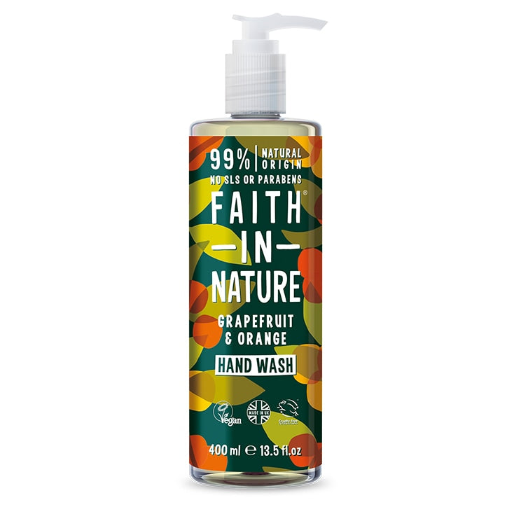 Faith In Nature Grapefruit & Orange Hand Wash 400ml Natural Hand Wash & Soap Holland&Barrett Default Title  