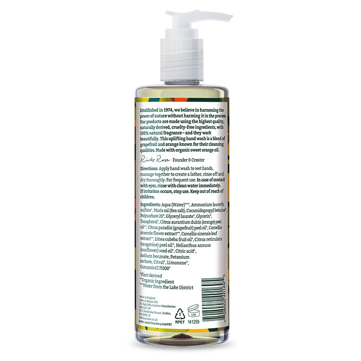 Faith In Nature Grapefruit & Orange Hand Wash 400ml Natural Hand Wash & Soap Holland&Barrett   