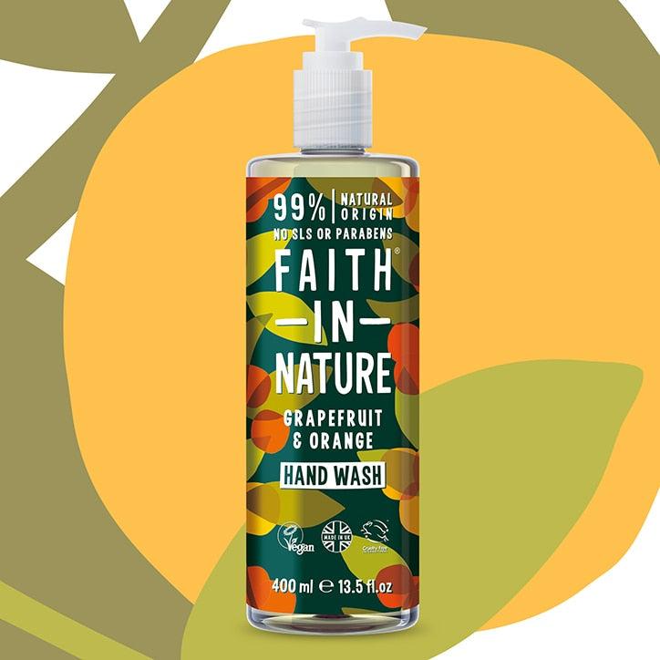 Faith In Nature Grapefruit & Orange Hand Wash 400ml Natural Hand Wash & Soap Holland&Barrett   