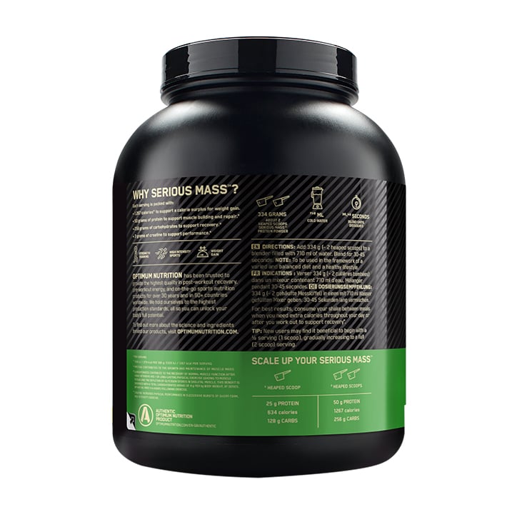 Optimum Nutrition Serious Mass Powder Banana 2.72kg