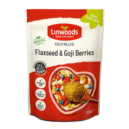 Linwoods Milled Flaxseed & Goji Berries 200g Breakfast Sprinkles & Toppers Holland&Barrett   
