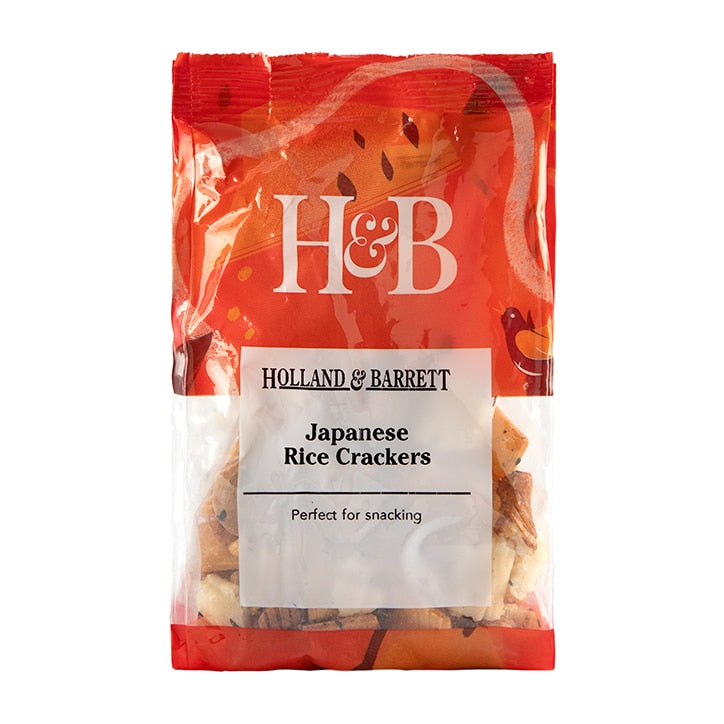 Holland & Barrett Japanese Rice Crackers 100g Savoury Snacks Holland&Barrett   