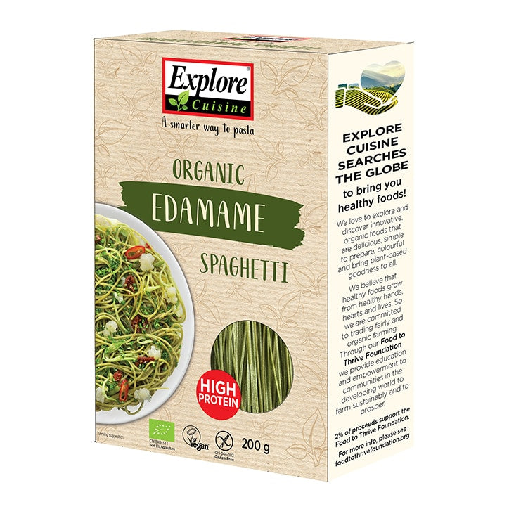 Explore Cuisine Organic Gluten Free Edamame Spaghetti 200g Vegan Food Holland&Barrett   