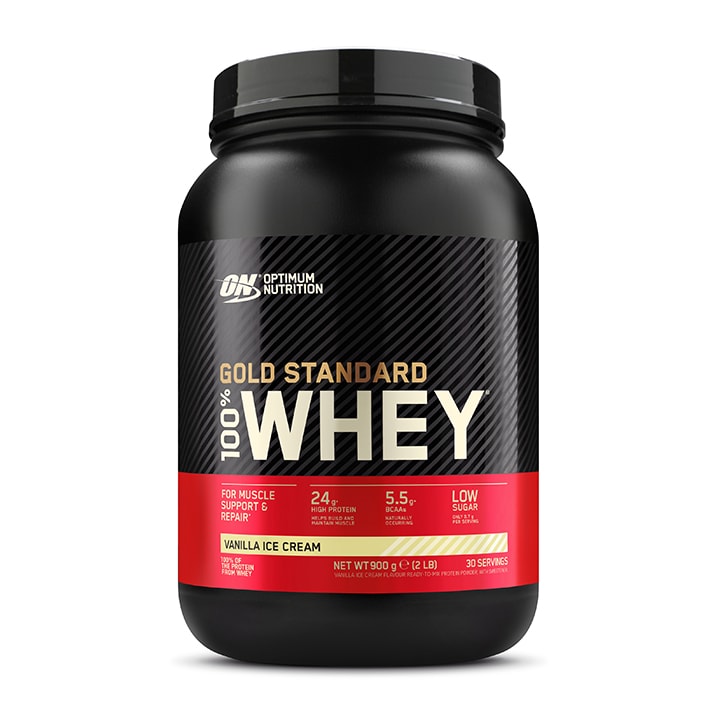 Optimum Nutrition Gold Standard 100% Whey Powder Vanilla Ice Cream 900g