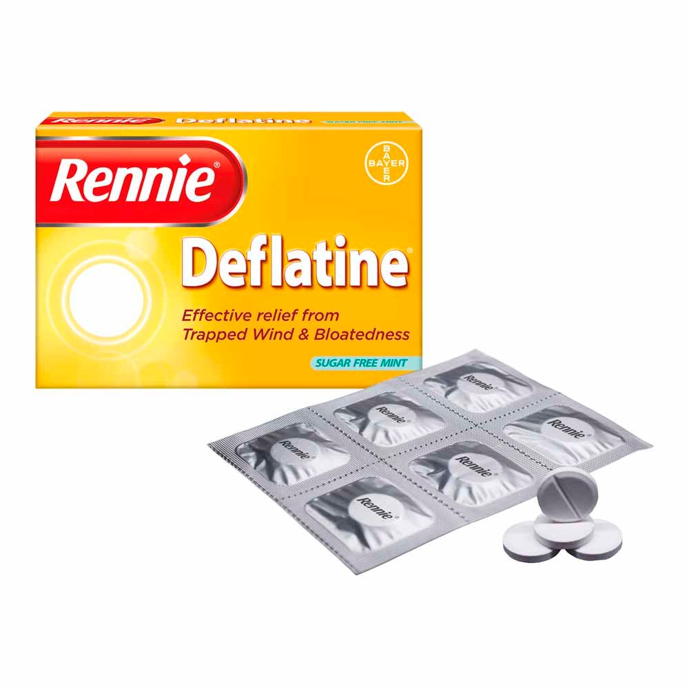 Rennie Deflatine Tablets 36 pack Indigestion and Heartburn Remedies McGrocer Direct   