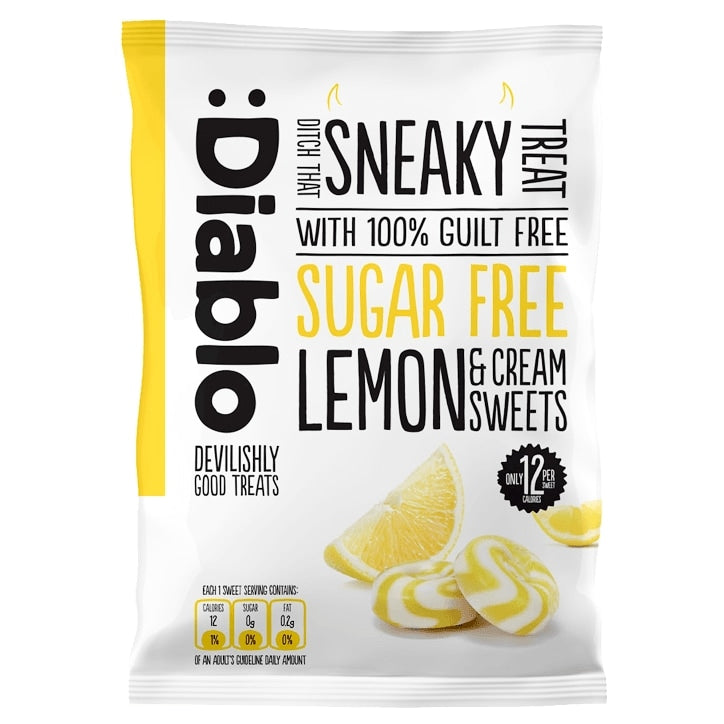 Diablo Lemon & Cream Sweets 75g Sweet Snacks Holland&Barrett   