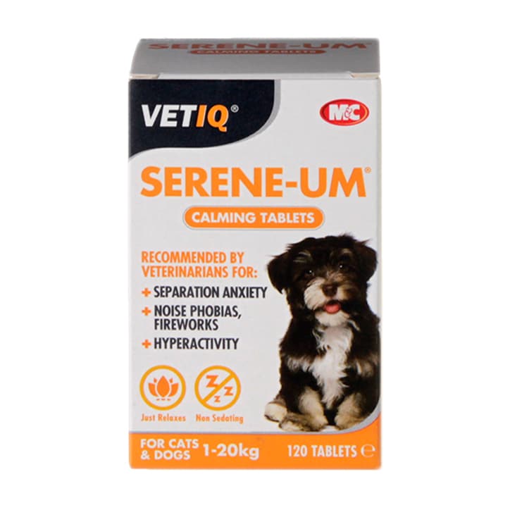 VetIQ Serene-UM Calm 120 Tablets Pet Supplements Holland&Barrett   