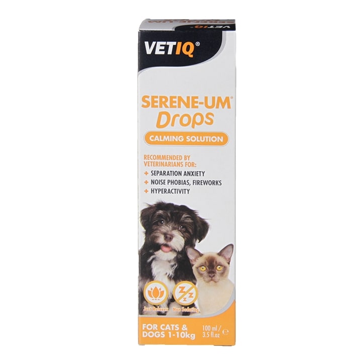 VetIQ Serene-UM Calm Xtra Drops 100ml Pet Supplements Holland&Barrett   