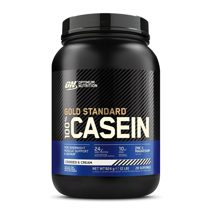 Optimum Nutrition Gold Standard 100% Casein Powder Cookies & Cream 909g Casein Holland&Barrett   