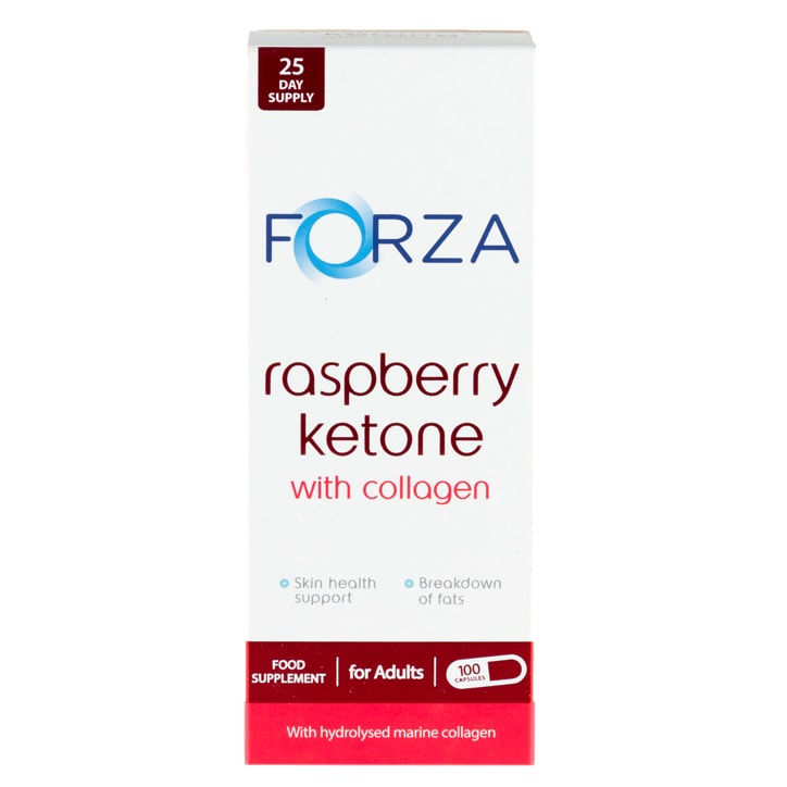 Forza Raspberry Ketone with Collagen 100 Capsules Raspberry Ketones Holland&Barrett   