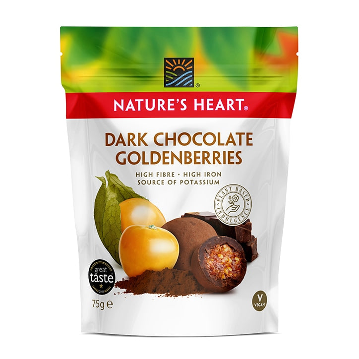 Terrafertil Raw Cocoa Covered Goldenberries 75g Dried Fruit Holland&Barrett   