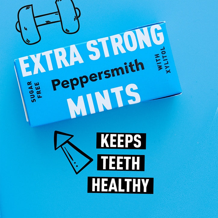 Peppersmith 100% Xylitol Extra Strong Mints 15g Sweet Snacks Holland&Barrett   