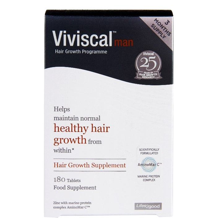 Viviscal Man Hair Growth Programme 180 Tablets Hair Growth Holland&Barrett   