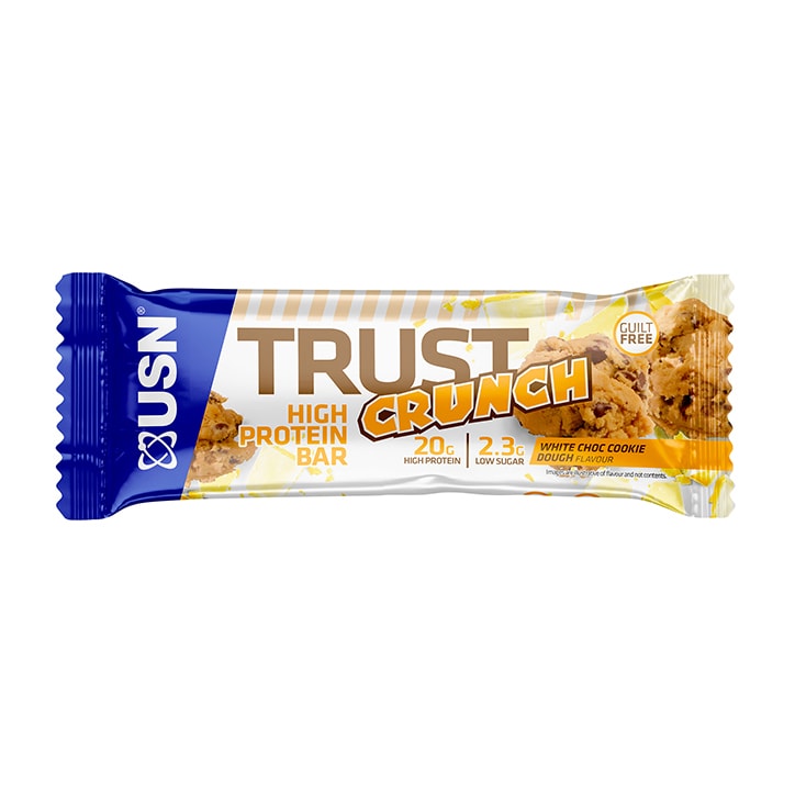 USN Trust Crunch Protein Bar White Choc 60g Protein Bars Holland&Barrett   