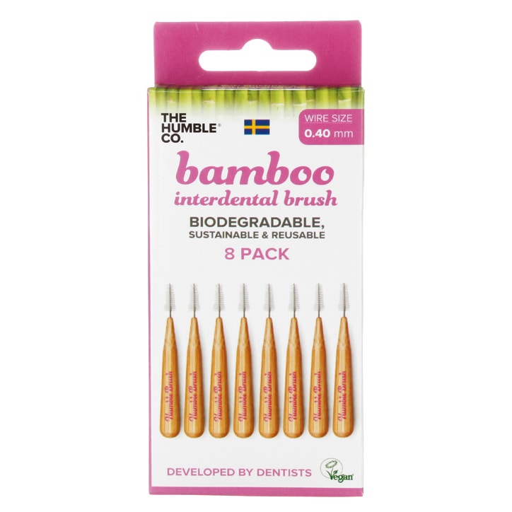 Humble Bamboo Interdental Brush 0.4mm pack of 8 GOODS Holland&Barrett   