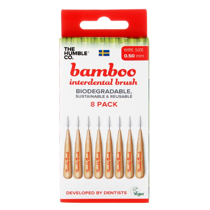 Humble Bamboo Interdental Brush 0.5mm pack of 8 Dental Care Holland&Barrett   