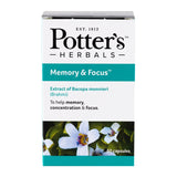 Potters Memory & Focus 60 Capsules Brain & Memory Support Supplements Holland&Barrett   