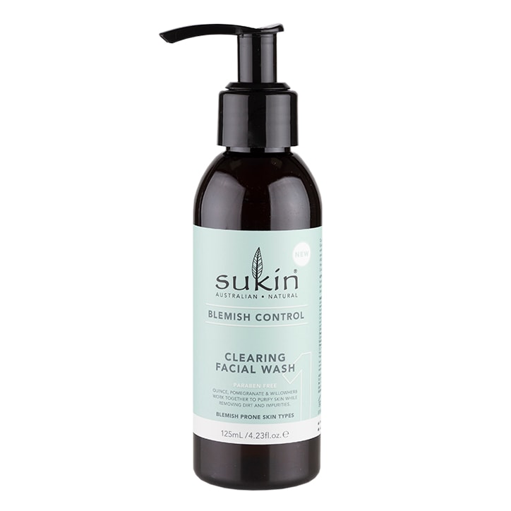 Sukin Blemish Control Clearing Face Wash 125ml