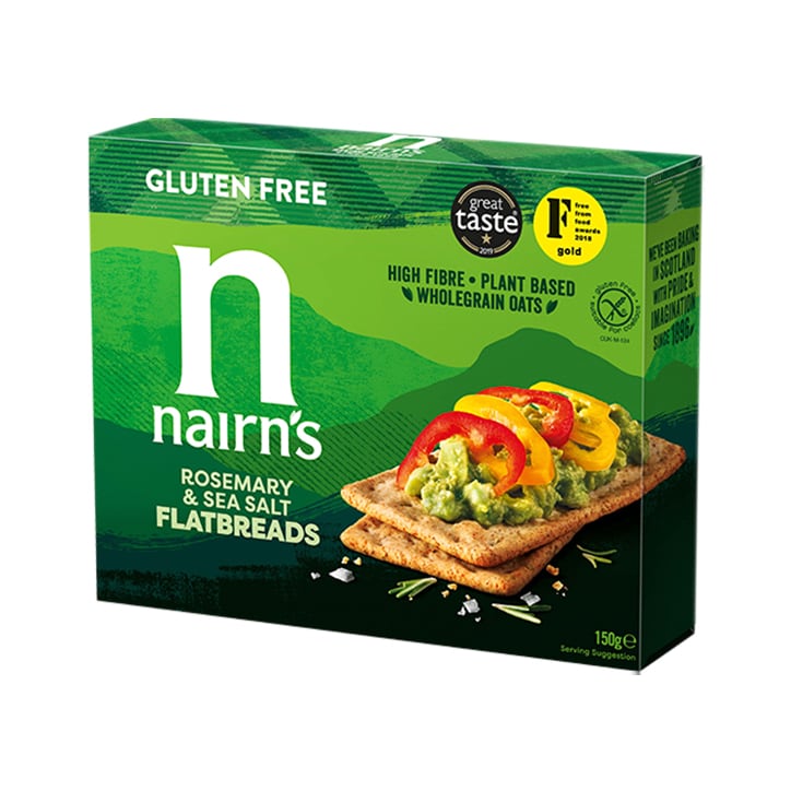 Nairn's Gluten Free Flatbread Rosemary & Sea Salt 150g