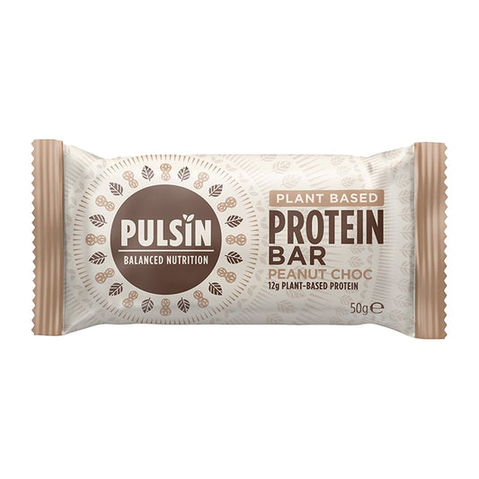 Pulsin Protein Booster Peanut Choc 50g Protein Bars Holland&Barrett   
