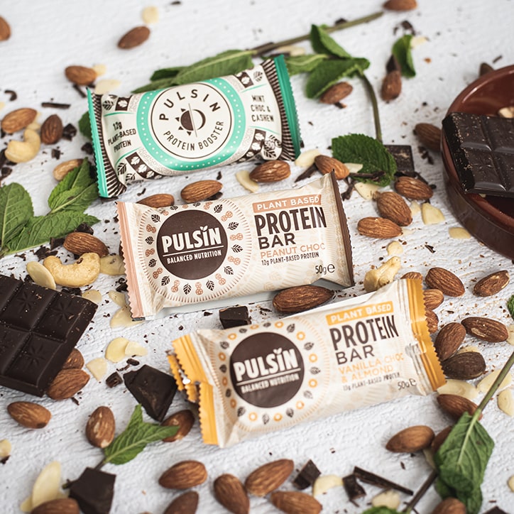 Pulsin Protein Booster Peanut Choc 50g Protein Bars Holland&Barrett   