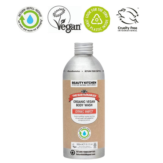 Beauty Kitchen Citrus Burst Organic Vegan Body Wash 300ml Washing & Bathing Holland&Barrett   