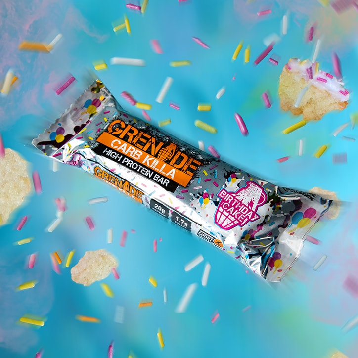 Grenade Carb Killa Birthday Cake 12 x 60g Protein Bars Holland&Barrett   