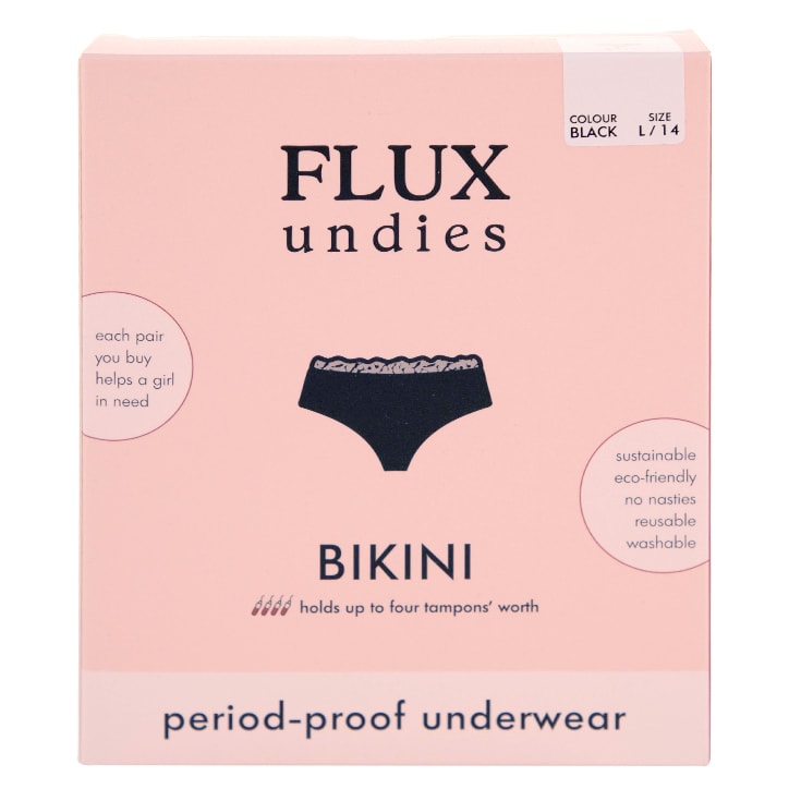 Flux Undies Period Proof Underwear - Bikini L Sanitary Towels & Panty Liners Holland&Barrett   