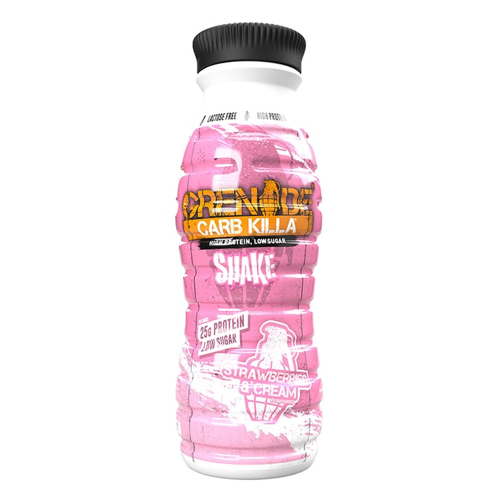 Grenade Carb Killa Shake Strawberries and Cream 330ml Protein Drinks Holland&Barrett   